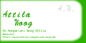 attila woog business card